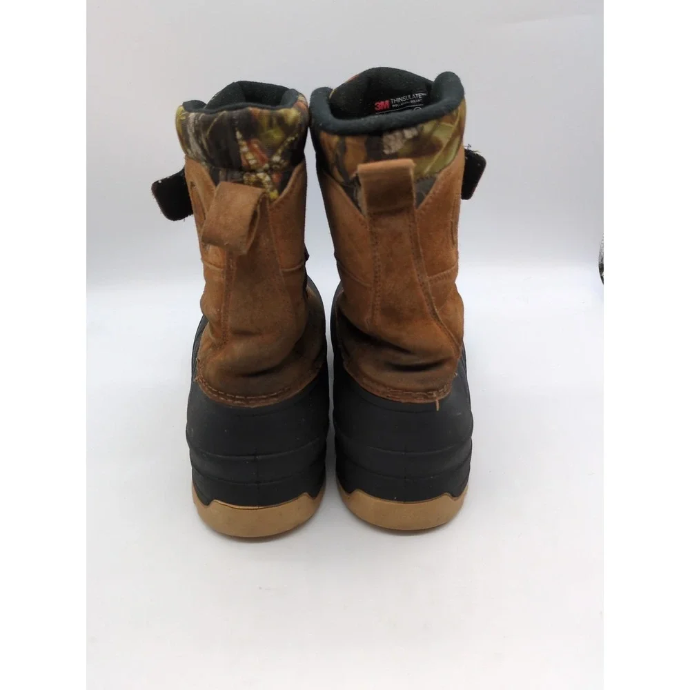Ozark Trail Boots Mens Brown Camo 8 Waterproof Insulated Winter Shoes Thinsulate